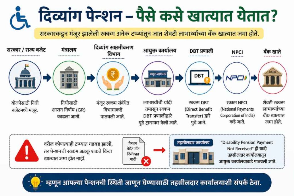 Disability Pension Payment Not Received: 90% लोकांना माहित नाही ही चूक तुमचे पैसे लगेच कसे येतील ते पाहा!