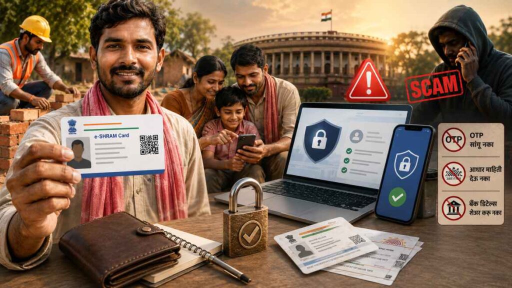  How to get ₹3000 from E-Shram card? ₹3000 मिळतात की नाही?