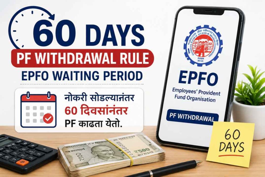 After how many days of leaving the job can I withdraw PF? जाणून घ्या EPFO चा 60 दिवसांचा नियम