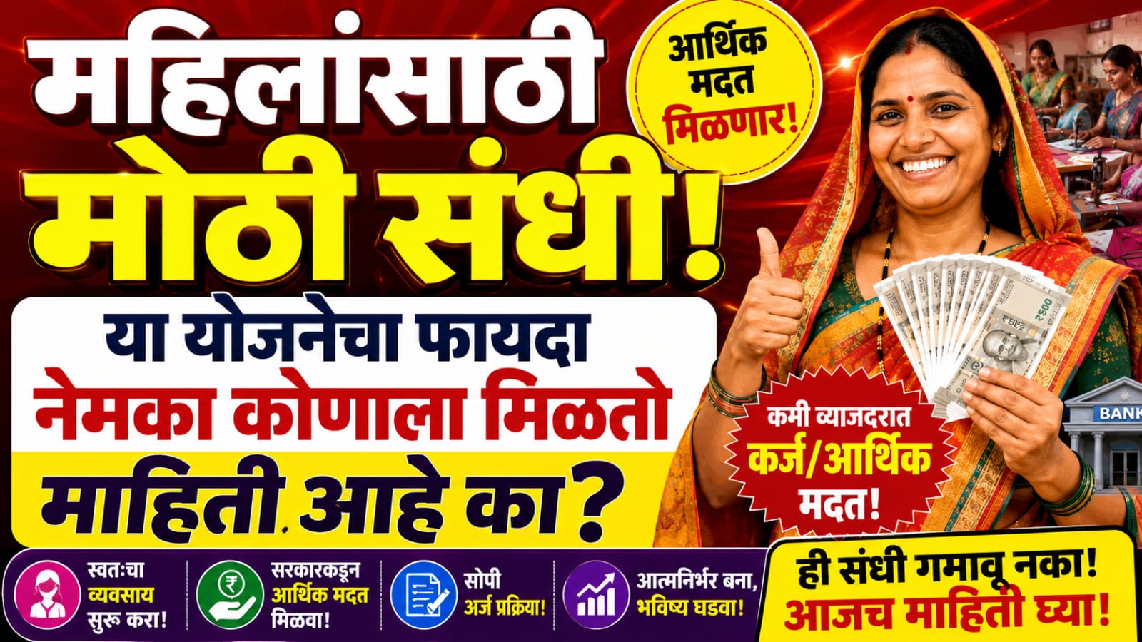 Who is eligible for Mahila Samriddhi Yojana? महिलांना मिळणार मोठी आर्थिक मदत