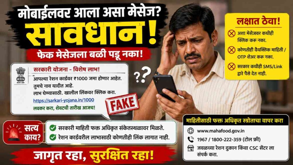 Will I get ₹1000 on my ration card? खरंच तुमच्या खात्यात पैसे येणार का? जाणून घ्या संपूर्ण सत्य