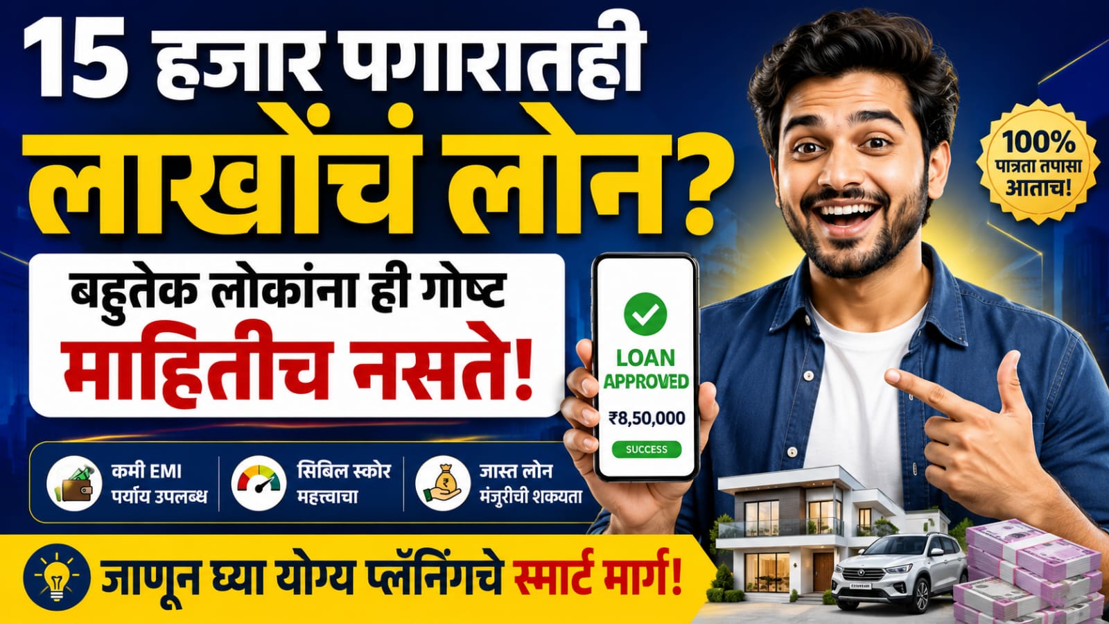 How much loan can I get if my salary is 15000? जाणून घ्या बँक खरंच किती लोन देते