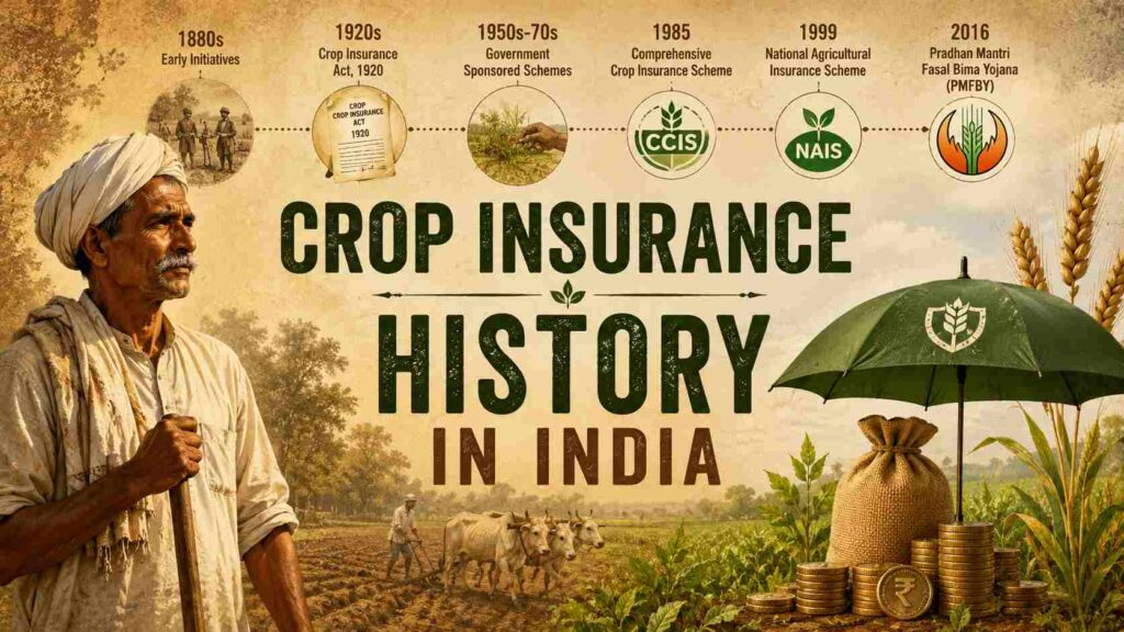 In which year was the Crop Insurance Scheme launched in India? भारतात पीक विमा योजना नेमकी कधी सुरू झाली?