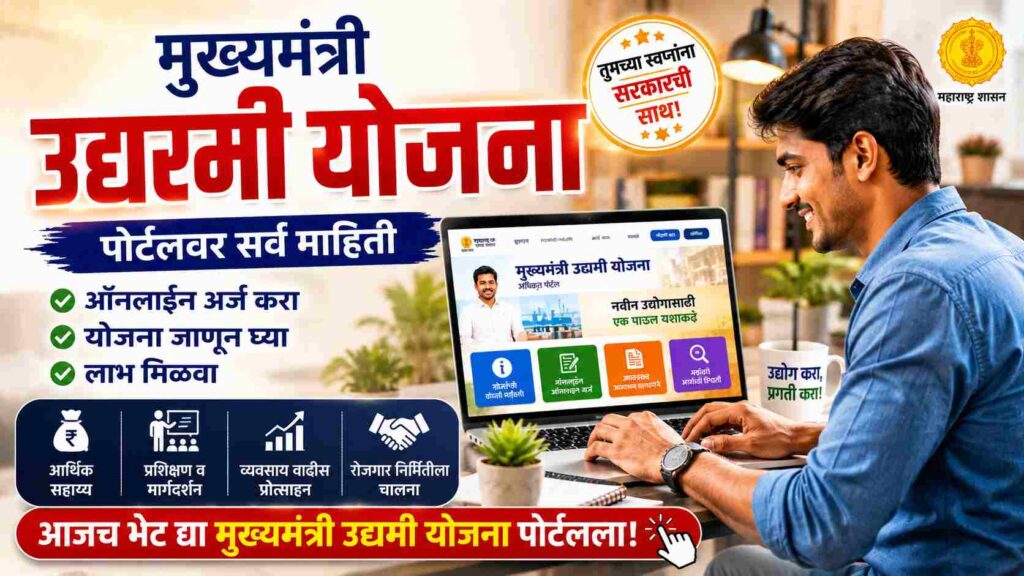  When will Mukhyamantri Udyami Yojana 2026 come? मुख्यमंत्री उद्यमी योजना 2026 कधी येणार?