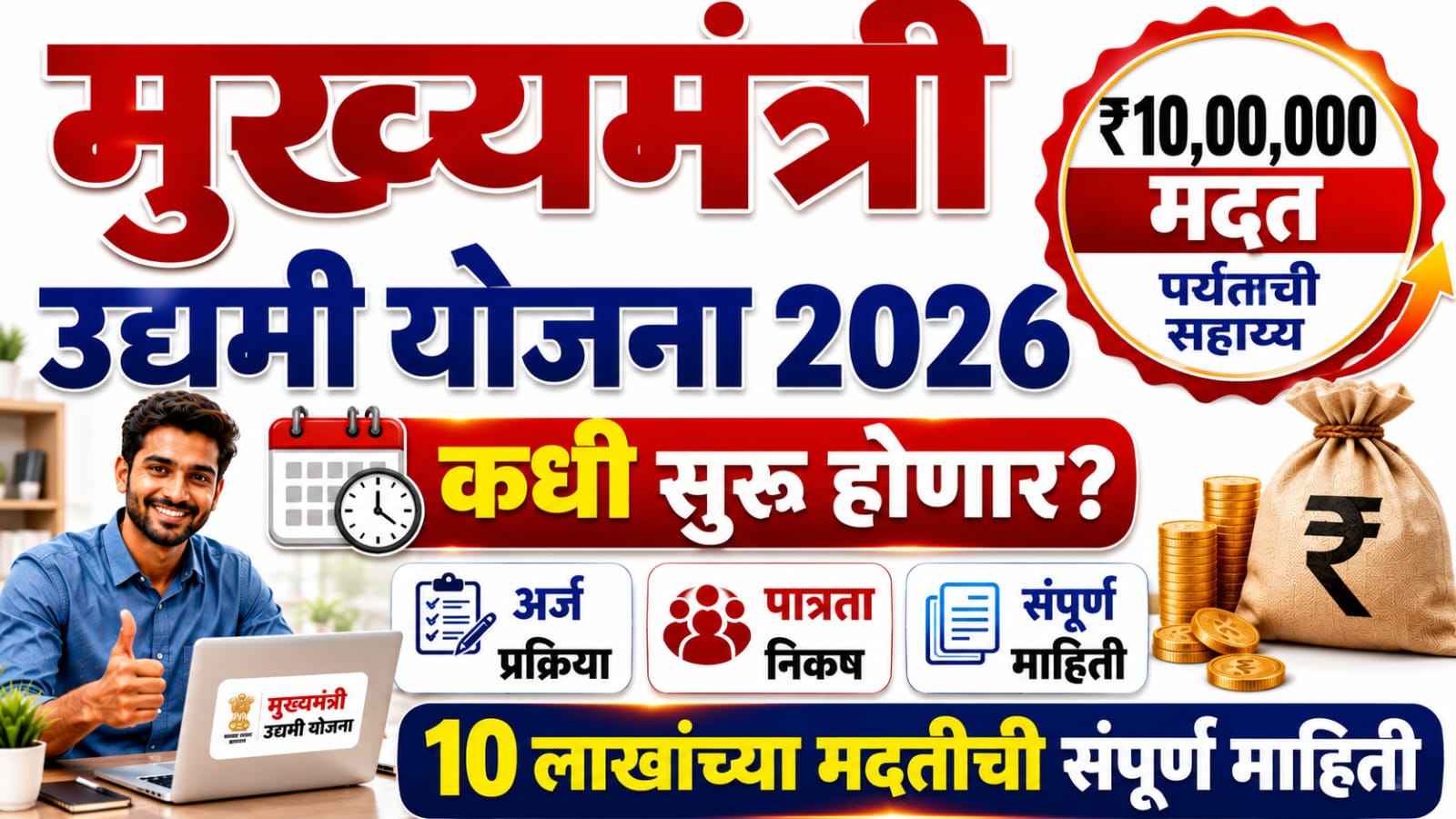 When will Mukhyamantri Udyami Yojana 2026 come? मुख्यमंत्री उद्यमी योजना 2026 कधी येणार?