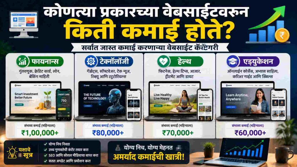 What type of website is best for earning?: सर्वाधिक कमाई देणाऱ्या वेबसाइट्स कोणत्या? जाणून घ्या तज्ज्ञांचे मत