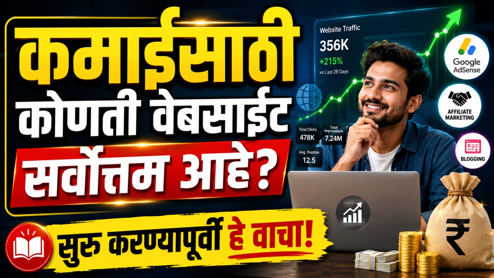 What type of website is best for earning?: सर्वाधिक कमाई देणाऱ्या वेबसाइट्स कोणत्या? जाणून घ्या तज्ज्ञांचे मत