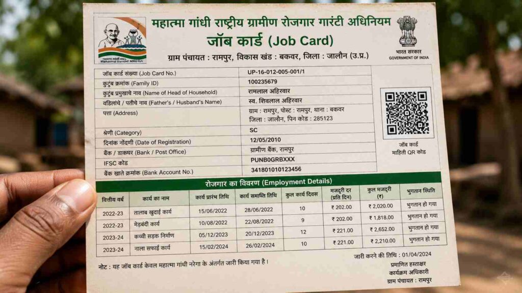 मोबाईलवरून 2 मिनिटांत नरेगा जॉब कार्ड पाहा! घरबसल्या संपूर्ण ऑनलाइन प्रक्रिया जाणून घ्या – How to View NREGA Job Card