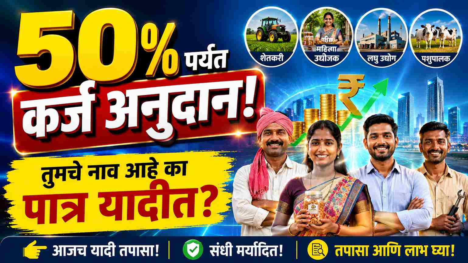 सरकारच्या या कर्ज योजनांमध्ये मिळते 50% पर्यंत अनुदान, तुमचे नाव आहे का पात्र यादीत? Which Loans in India Get 50% Subsidy?
