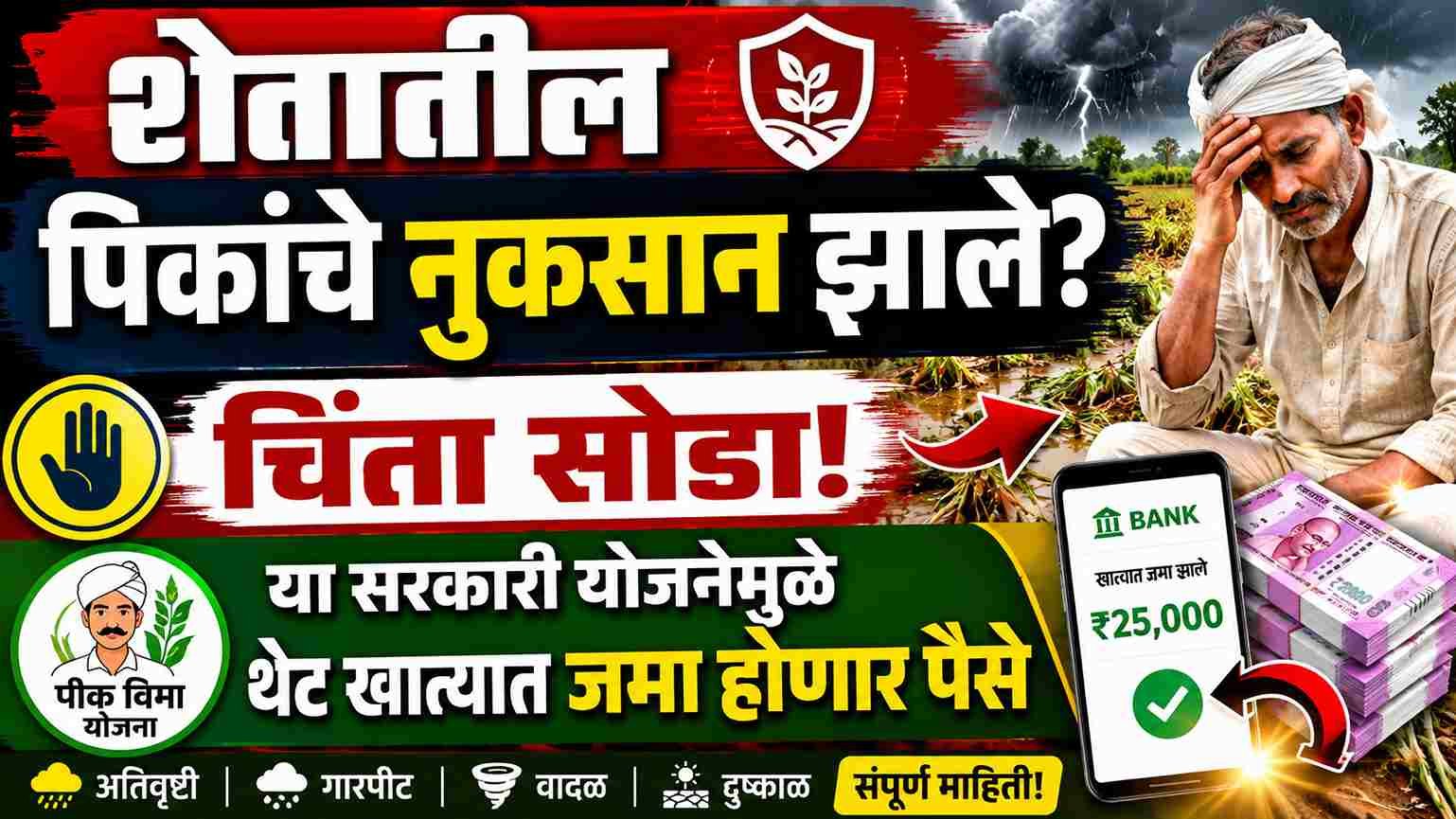 Pradhan Mantri Fasal Bima Yojana नवीन नियम आणि शेतकरी बांधवांसाठी मोठी बातमी