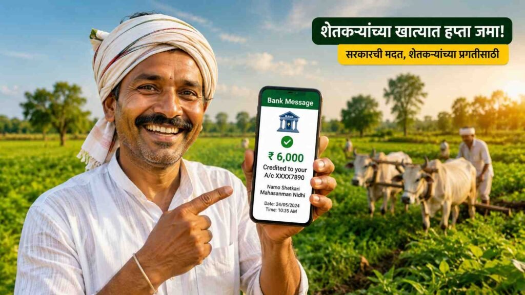 Namo Shetkari Mahasanman Nidhi Yojana: शेतकर्‍यांच्या खात्यात जमा झाले पैसे, असे तपासा तुमचे स्टेटस!
