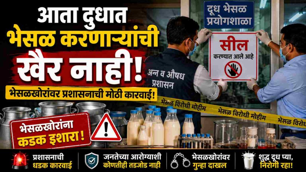 आता दुधात भेसळ करणाऱ्यांची खैर नाही! तुकाराम मुंडे मैदानात; घरच्या घरी अशी ओळखा शुद्धता Now there is no peace for those who adulterate milk