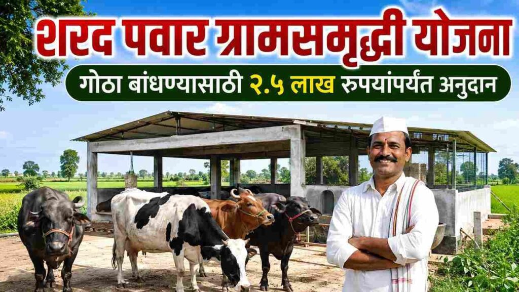गोठा बांधण्यासाठी मिळणार २.५ लाख रुपयांचे अनुदान; अर्जाची संपूर्ण प्रक्रिया जाणून घ्या! How much is the cowshed subsidy?