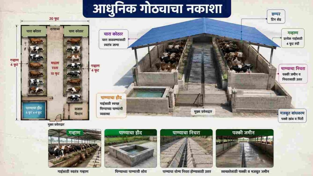 गोठा बांधण्यासाठी मिळणार २.५ लाख रुपयांचे अनुदान; अर्जाची संपूर्ण प्रक्रिया जाणून घ्या! How much is the cowshed subsidy?