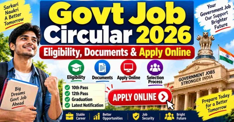 Govt Job Circular 2026: Government Job Circular 2026; Here's how to apply online!