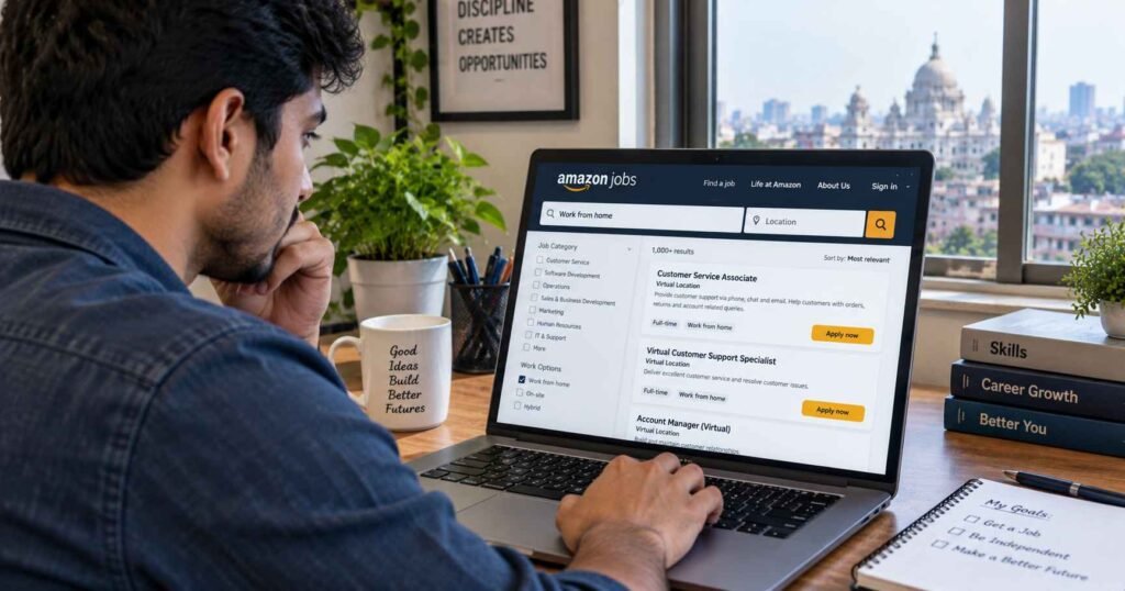 Amazon Work From Home Jobs Kolkata: घरबसल्या करा काम अन् मिळवा चांगला पगार!
