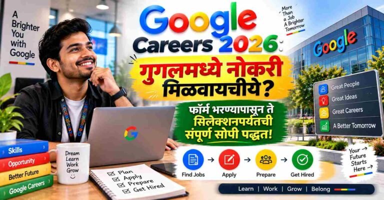 Google Careers 2026: गुगलमध्ये नोकरी मिळवायचीये? फॉर्म भरण्यापासून ते सिलेक्शनपर्यंतची संपूर्ण सोपी पद्धत!