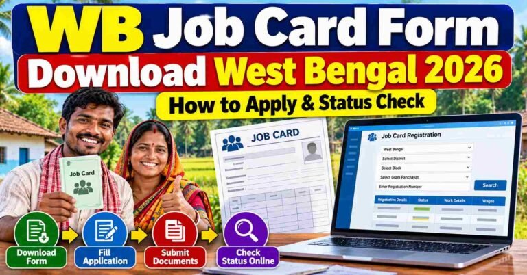 WB Job Card Form Download West Bengal 2026 : How to Apply & Status Check